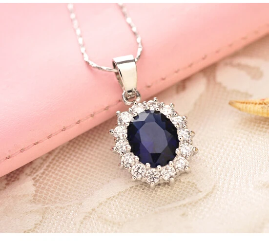 2021 новый подарок матери на День Матери Kate Королевский Синий Кристалл ожерелье
