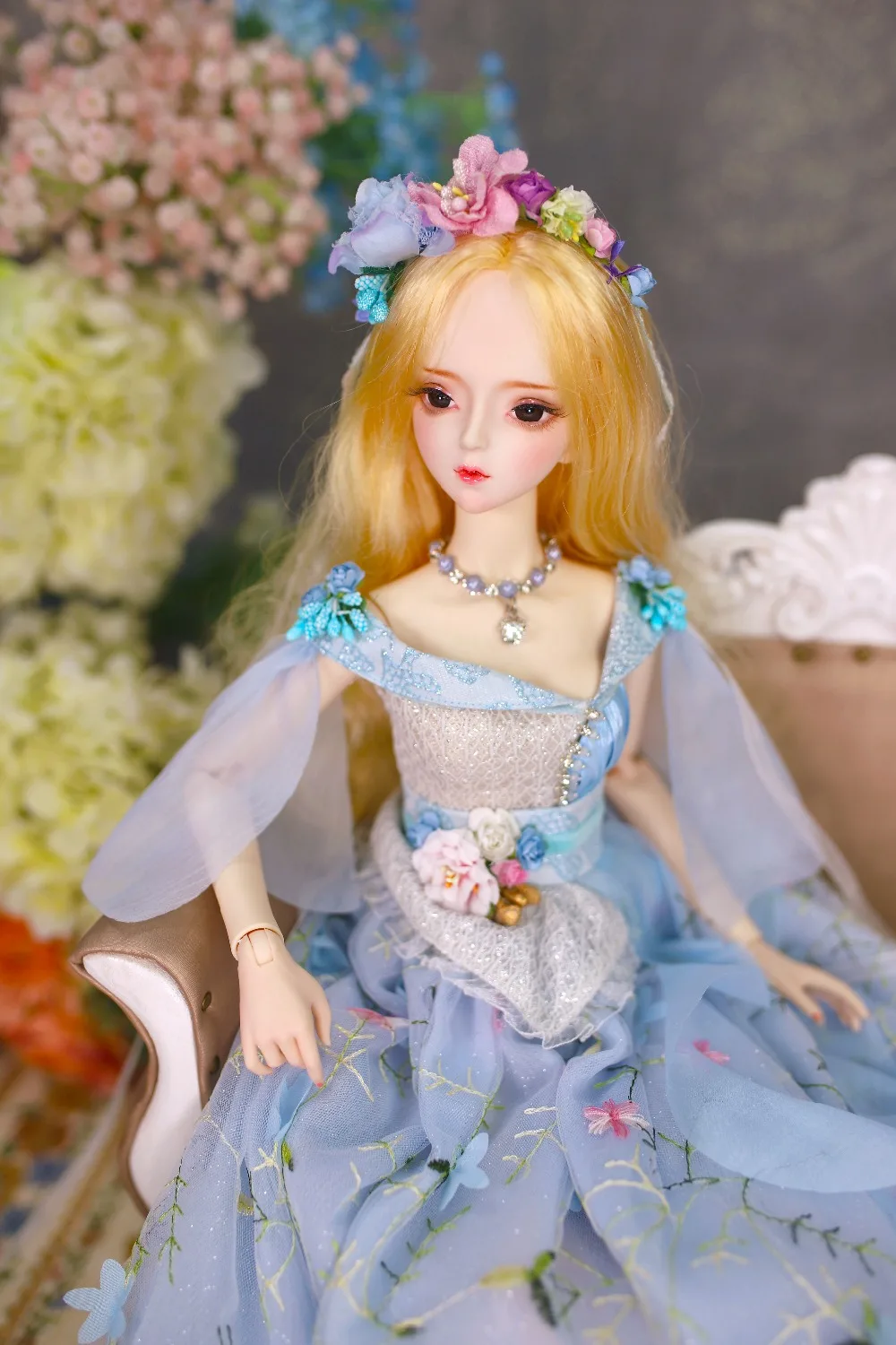 Одежда для 1/3 BJD кукла 62 см изысканное платье ручной работы Высокое качество Ледяной, SD