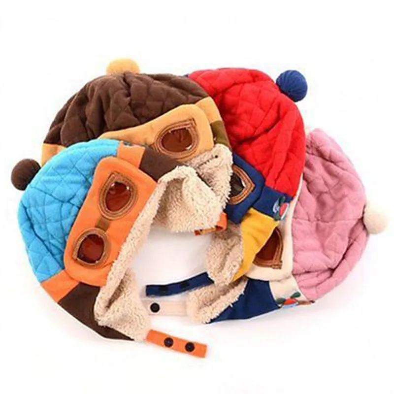 Winter Baby Cute Toddlers Cool Boy Girl Kids Infant Pilot Aviator Warm Cap Hat Snow Playing | Детская одежда и обувь