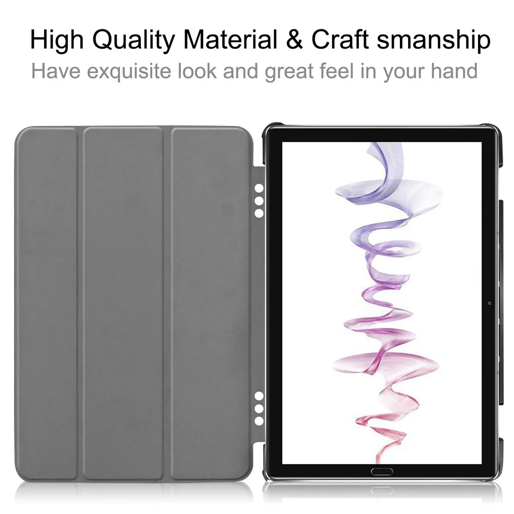 Чехол для планшета Huawei MediaPad M6 10 8 дюймов 2019 художественный окрашенный PU кожаный