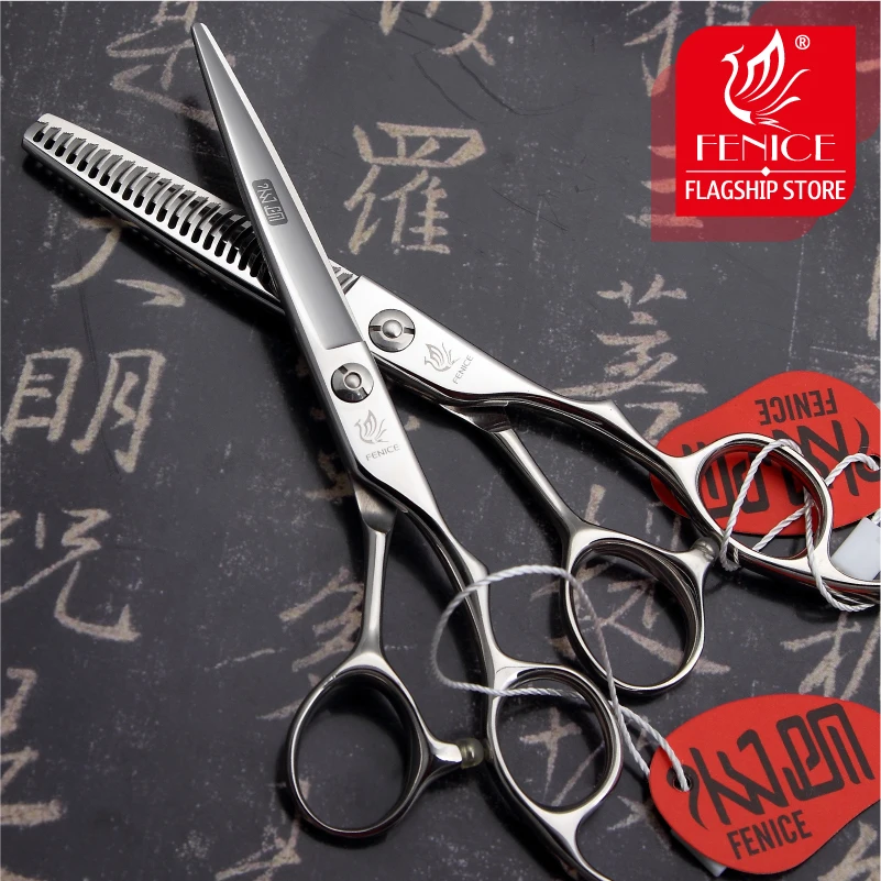 Fenice быстрорежущие и филировочные ножницы 5 + 6 0 дюйма или JP440C|thinning shears|cutting scissorstops