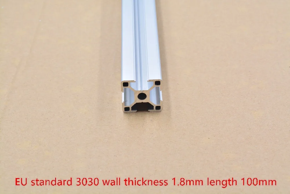 3030 алюминиевый профиль для экструзии европейского стандарта длина 100 мм Толщина