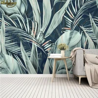 beibehang custom medieval tropical flower bedroom wallpaper for living room birds background photo wall paper home improvement