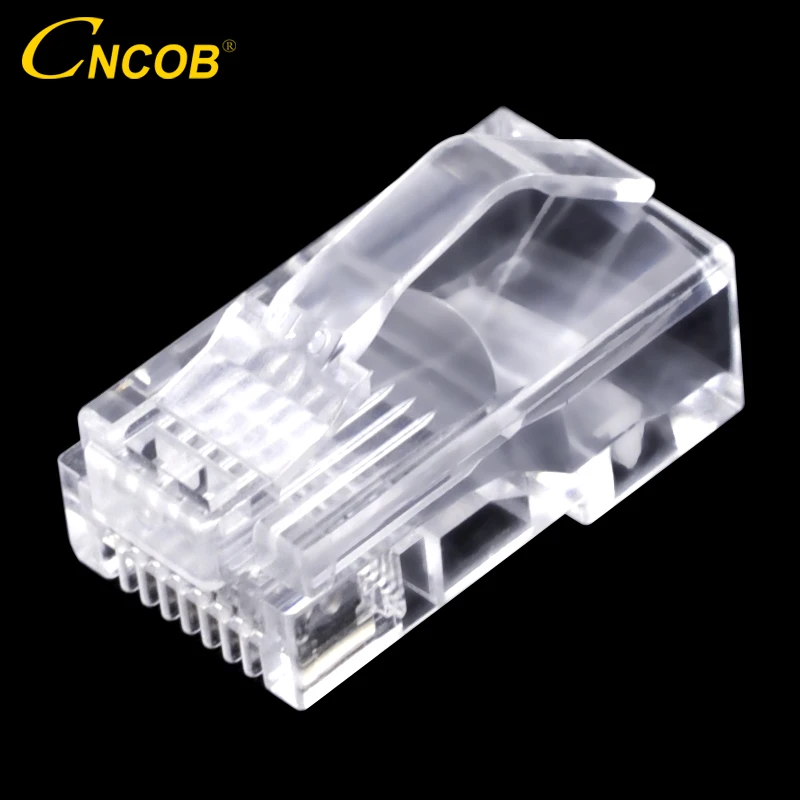 Cncob изогнутый сетевой соединитель шрапеля cat5e компьютерный Кабельный штекер rj45
