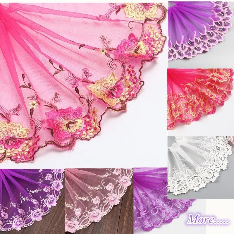 2 м красочные эластичные тесьмовые фабричные стрейч кружевной отделкой