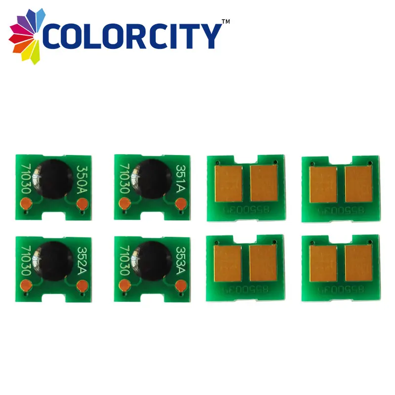 3 компл. CF350A CF351A CF352A CF353A тонер-картридж чип для hp laserJet 130A M176N M176 176N M177 M177FW 176 177 принтера