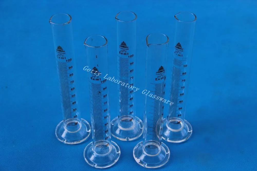 100 мл стеклянный мерный цилиндр 5 шт./лот боросиликатное стекло 3 Материал