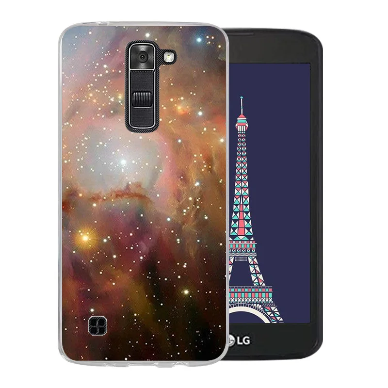 TSoft Silicone Cover Volcanic Pattern for LG K7/Tribute 5 LS675/X210 X210DS Phone Case Soft For K7 K 7 Back Covers |