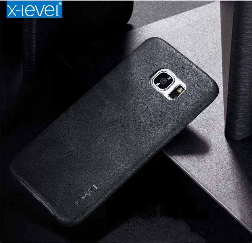X-Level, новинка, чехол для телефона из искусственной кожи для samsung Galaxy S7, S8, S9, ультра тонкая защитная задняя крышка для samsung S7 Edge, Note9, S10