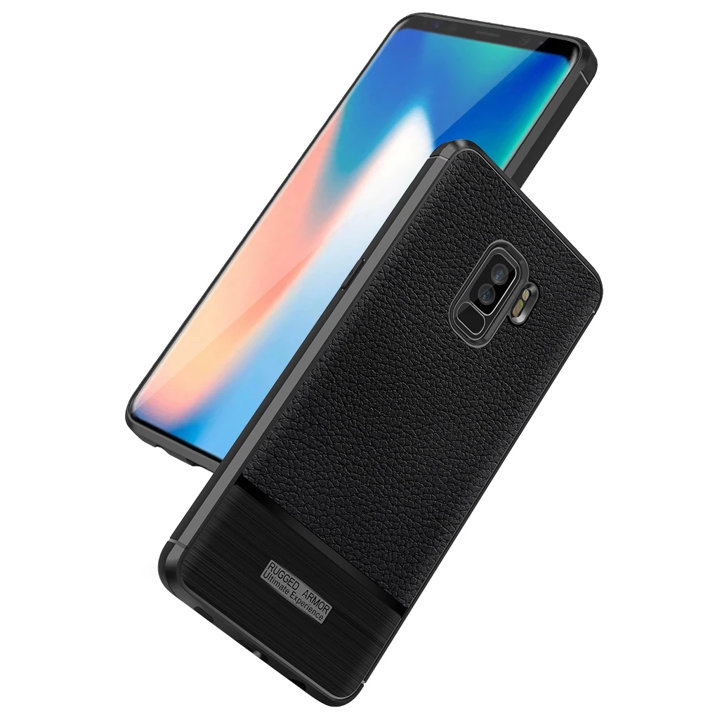 Шикарный кожаный чехол с узором эффектом потертости для samsung Galaxy S8 S9 плюс A3 A5 A7 2018