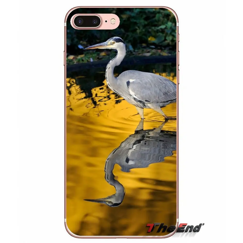 Животные птицы цапля отражение воды чехол для Huawei G7 G8 P7 P8 P9 Lite Honor 4C 5X 5C 6X Коврики 7 8