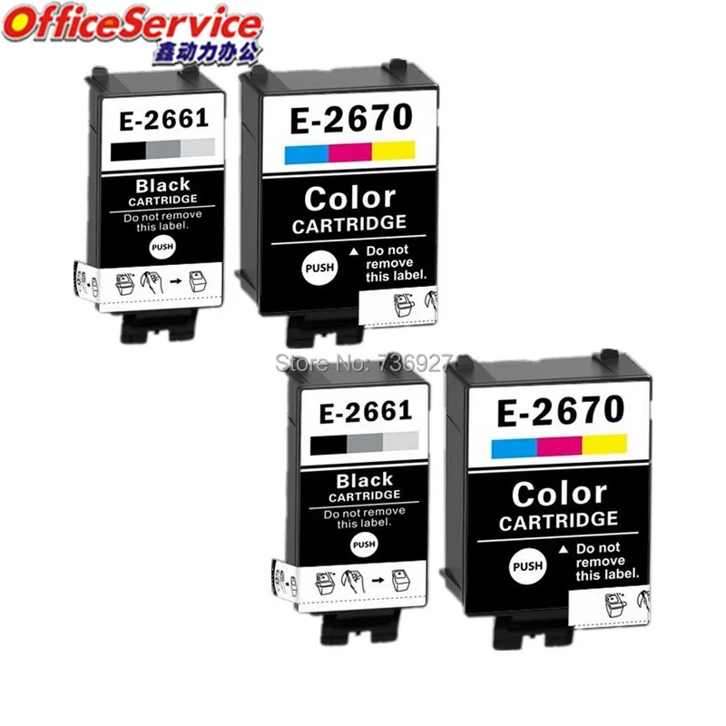 2bk t2661 Совместимость Картриджи с чернилами для Epson WorkForce wf 100w струйный принтер на