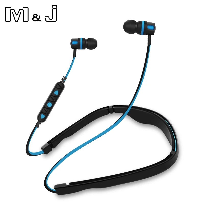 Беспроводные Bluetooth-наушники M &amp J спортивные стереонаушники с защитой от пота