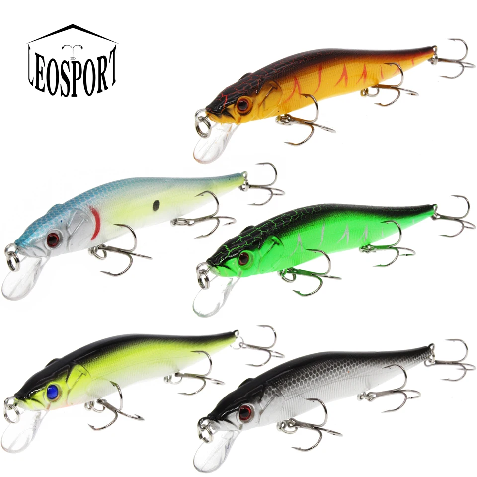 

Floating Lures Wobblers Tackle Minnow Fishing-Lure Hard-Bait Bass Artificial