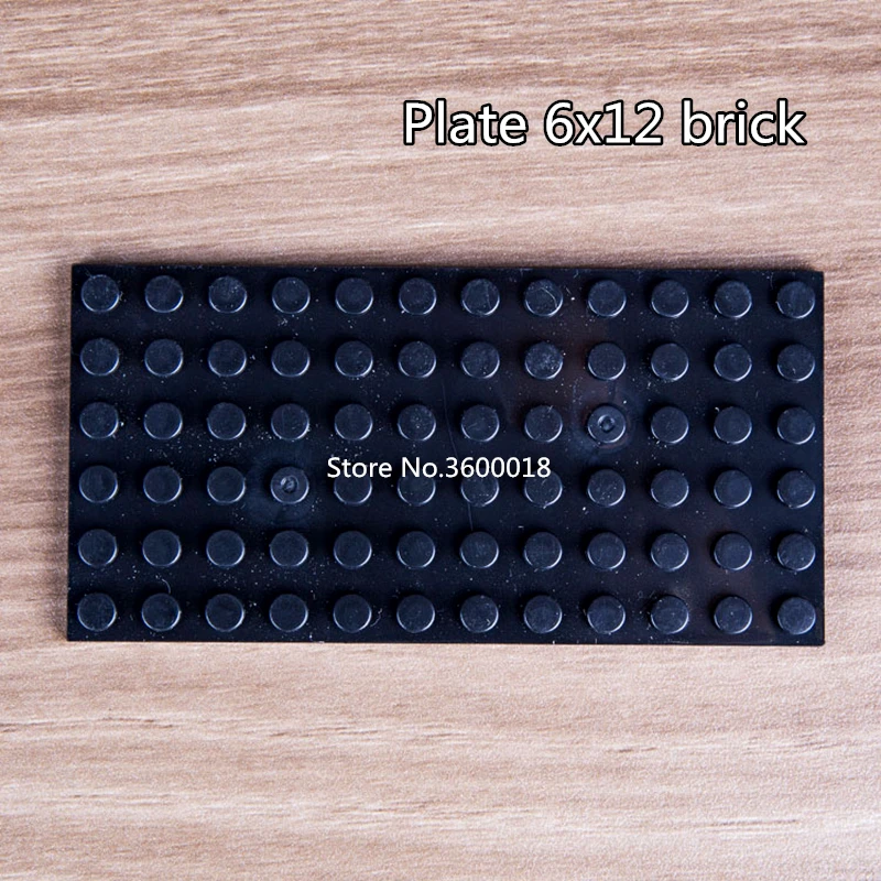 

5pcs/lot Decool 6*12 Plate Compatible with 3028 6 x12 plate DIY kids DIY blocks bricks parts set
