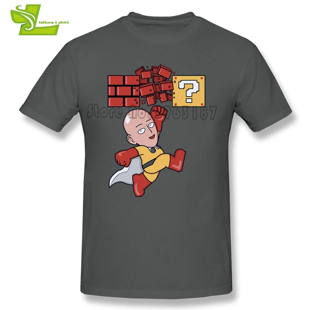 Mario One Punch Man Футболка для мужчин с коротким рукавом крутые футболки новейшего