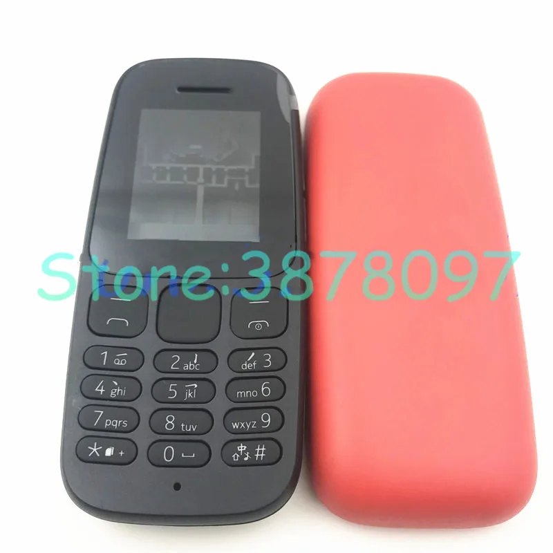 Высококачественный чехол накладка для Nokia 105 2017 + задняя крышка английская