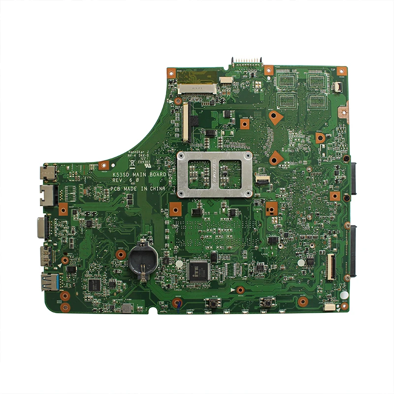 Оригинальная материнская плата для ноутбука ASUS K53SD X53S A53S K53S K53E I3-2350M процессор DDR3