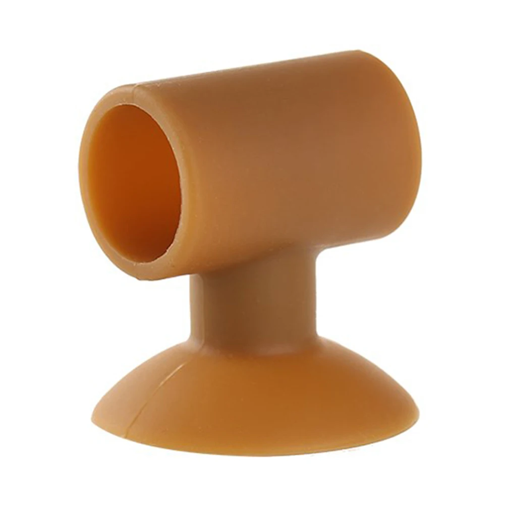 coffee Silicone Door Handle Knob Crash Pad Wall Bumper Guard Stopper Anti Collision Suction Pads TN88 - Цвет: coffee