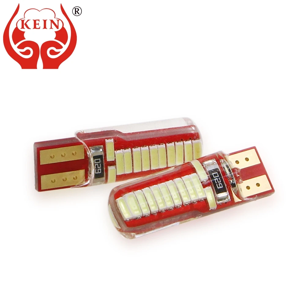 KEIN 6 шт. автомобильный Стайлинг 194 t10 led w5w Автомобильная Лампа 24smd 4014 Автомобильный