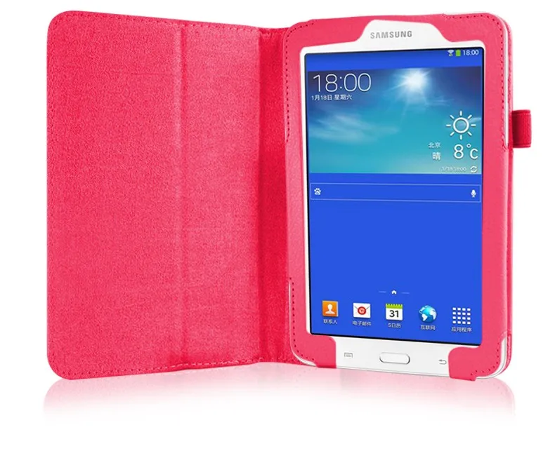Для Samsung Galaxy Tab 3 Lite кожаный чехол умный для 7 0 T110 T111 планшета защитный # | Компьютеры