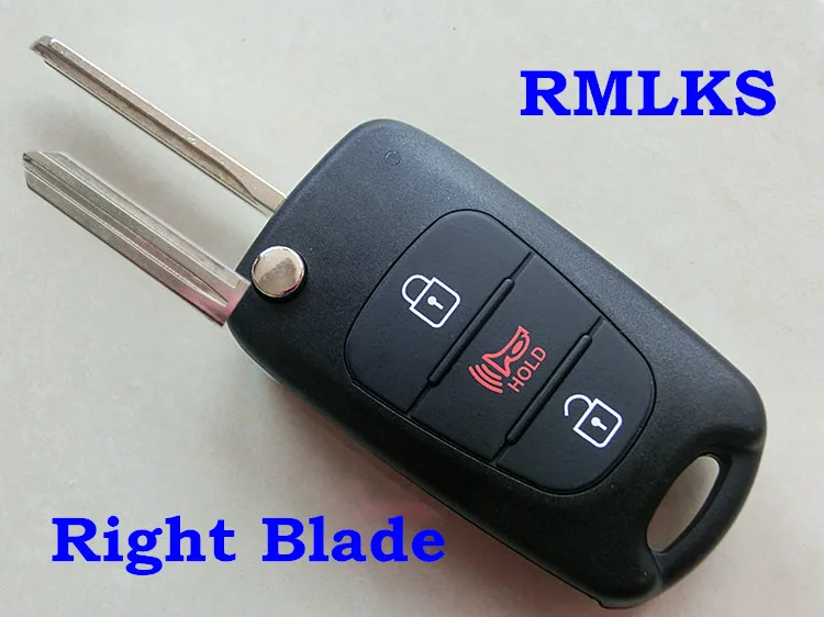 Сменный Чехол RMLKS для автомобильного ключа подходит Hyundai Elantra флип чехол Kia K2 K5 Soul