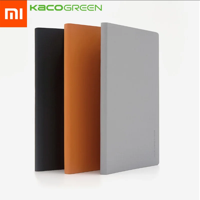2 шт./лот Xiaomi Mijia Kaco Green Noble Paper NoteBook PU Обложка слот книга для офиса путешествия