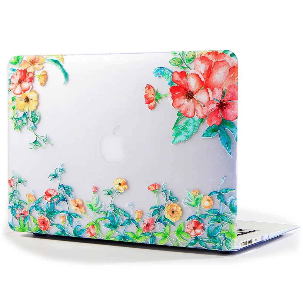 Чехол JUNWER Flower для Apple Macbook Air Pro Retina 11 12 13 15 чехол ноутбука Mac book 3 с сенсорной панелью