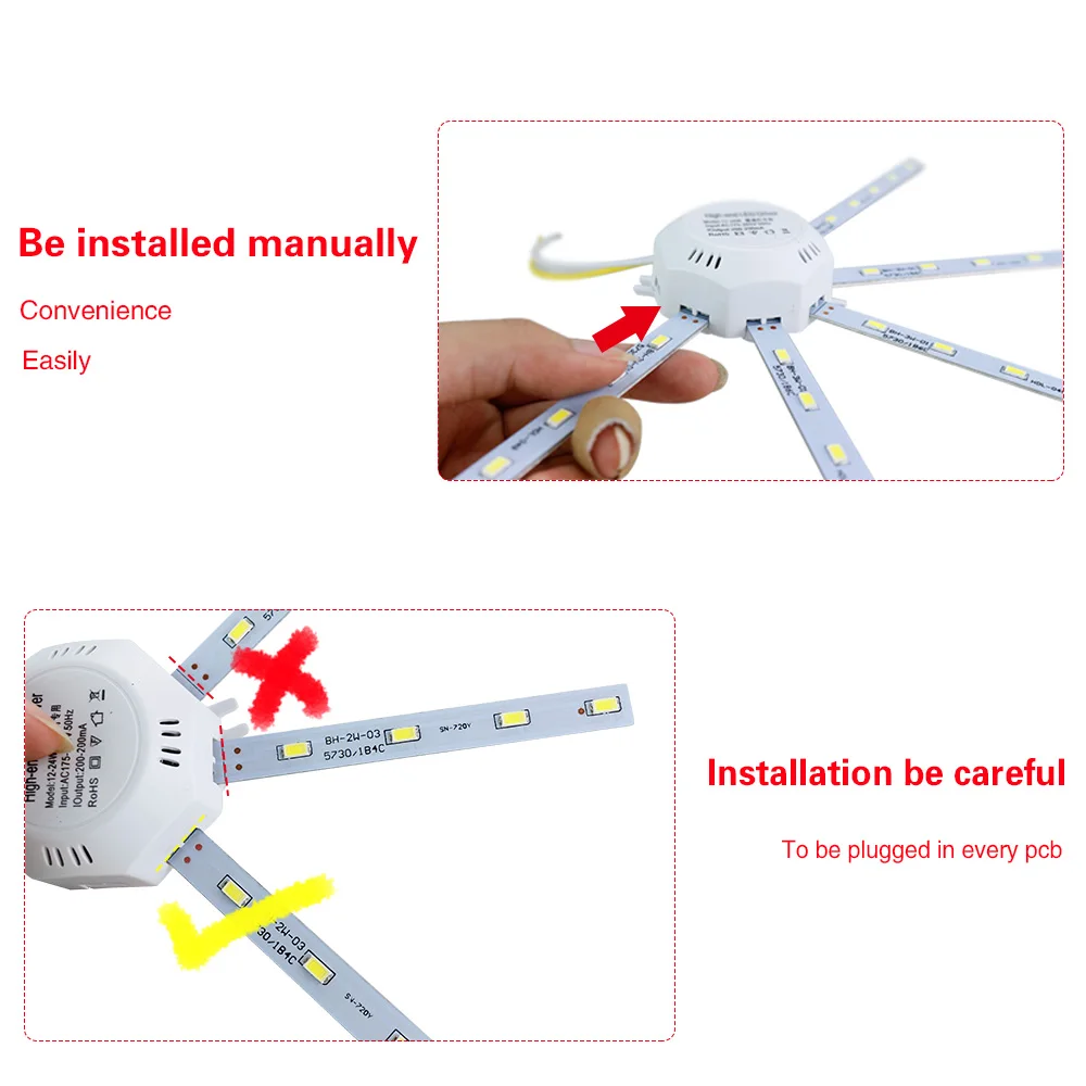 Энергосберегающая лампа осьминог 220 В перем. Тока светодиодная потолочная 16 Вт 32