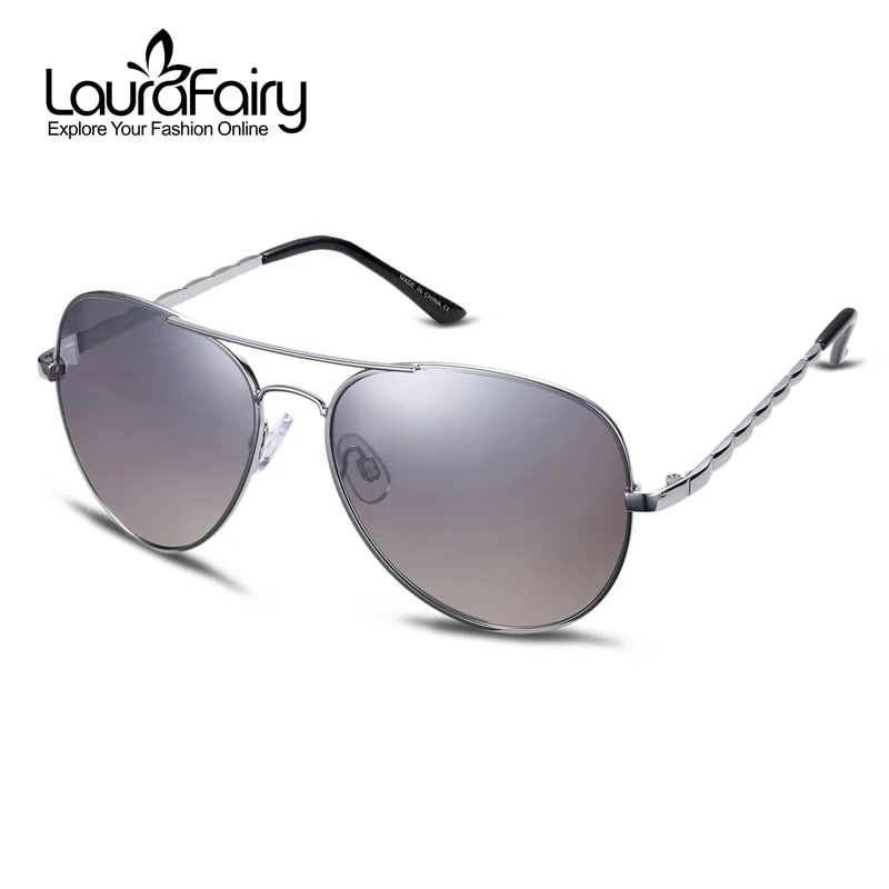 

Классические солнцезащитные очки Laura Fairy с двойным мостиком и волнистым дизайном, зеркальные солнцезащитные очки с серебряным покрытием, ...
