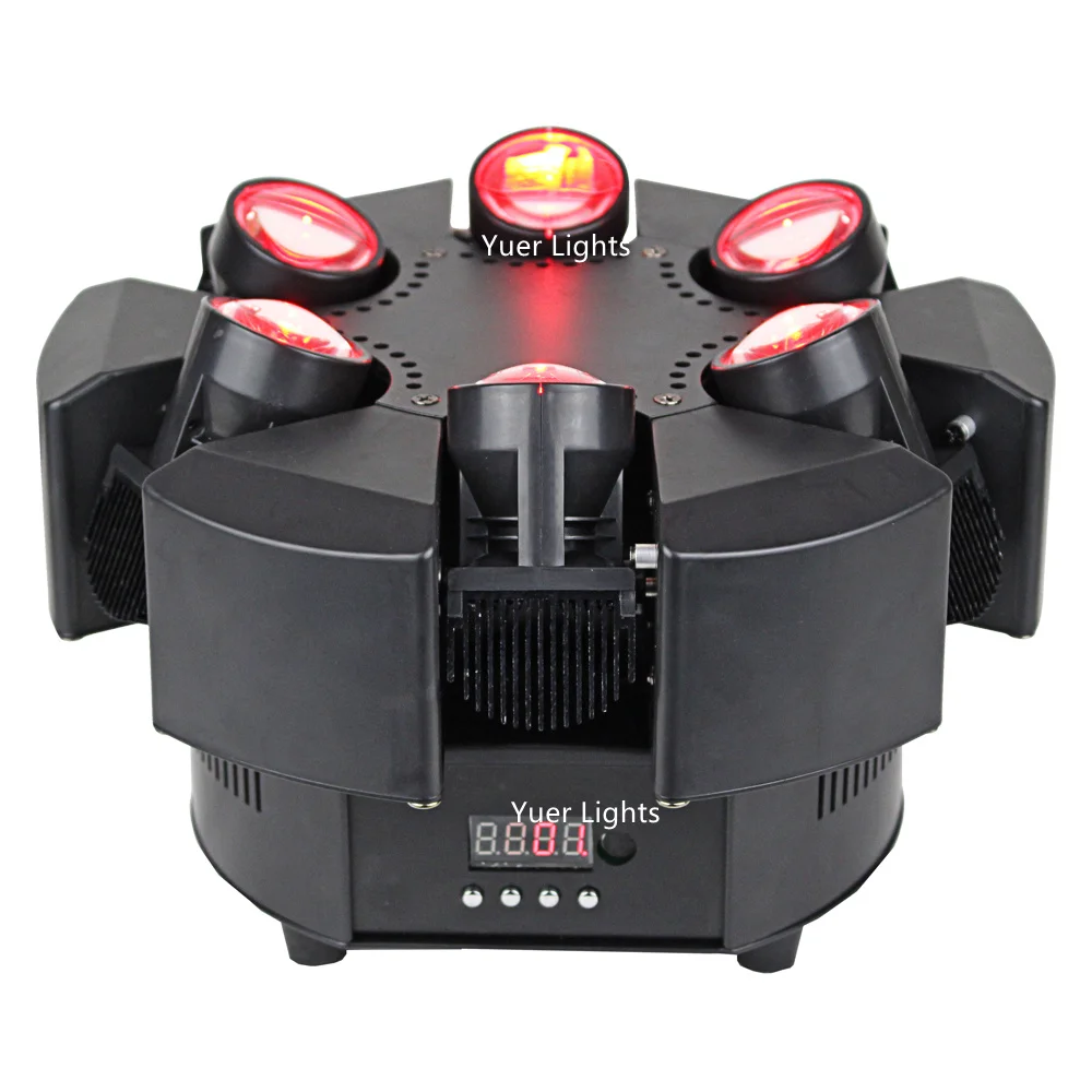 6 Heads Beam Moving Head Lights High Quality 6X10W RGBW 4IN1 LED Stage Effect DMX DJ Xmas | Лампы и освещение