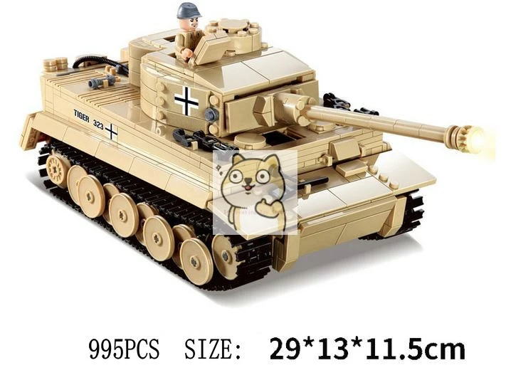 82010 82011 1193 большой Танк Panzer IV строительные блоки набор кирпичей сделай сам