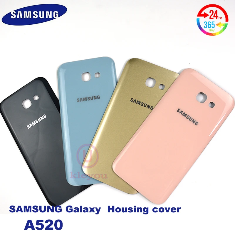 Оригинал samsung Galaxy A5 2017 A520 A520F оригинальные стеклянные чехлы для мобильного