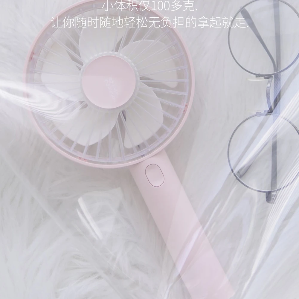 

Ecological Brand Fan Portable Handheld Rechargeable Built-in Battery 2000mAh USB Port Handy Mini Fan For Summer Office