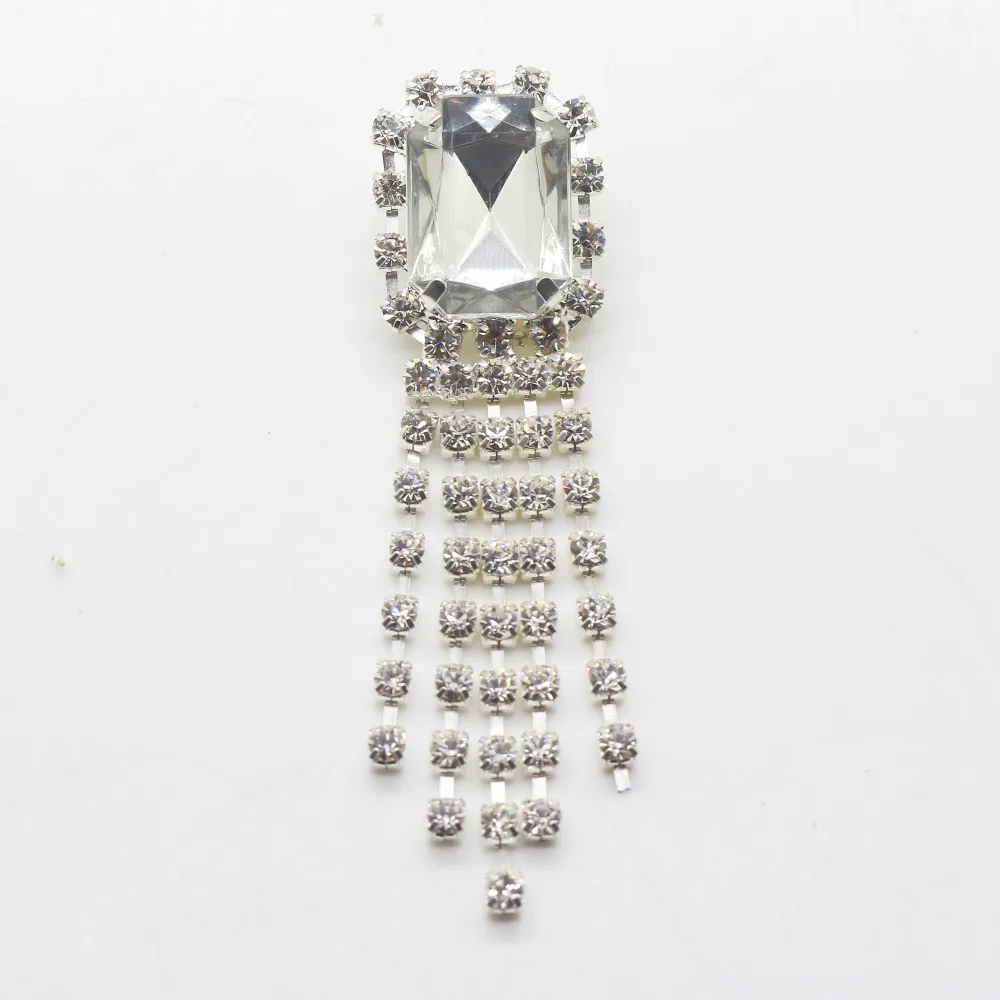 Модная брошь на пуговице со стразами 10 шт./лот посеребрение прозрачные кристаллы