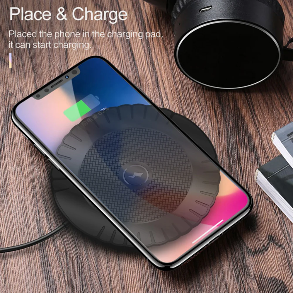 Беспроводное зарядное устройство FDGAO Qi для iPhone X R XS Max 8 Xiaomi Mix 2s 3 USB настольное Samsung