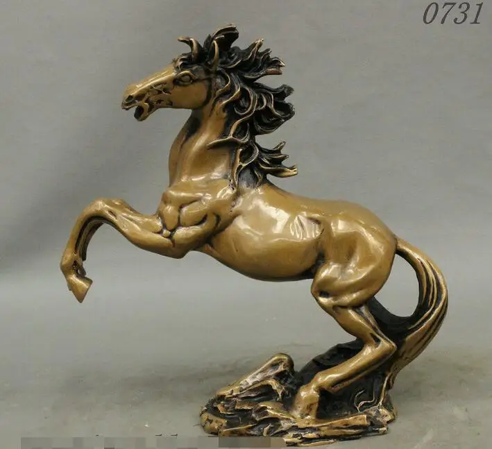 Собрать народный китайский фэншуй чистый Зодиак Лошадь статуя животного