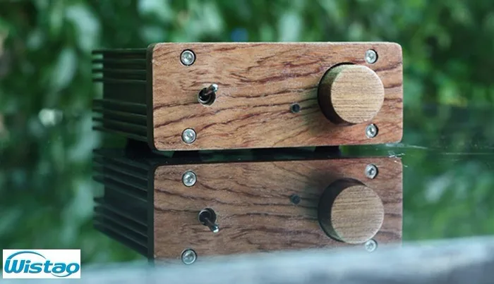 IWISTAO HIFI LM1875 Настольный усилитель 2X10W PCM2706 DAC декодер палисандр панель стерео аудио