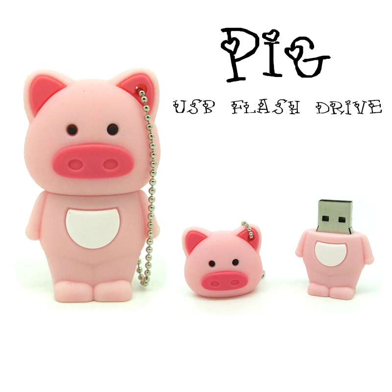 Новое поступление в виде розовой свинки флэш накопитель usb флеш mini с любимыми