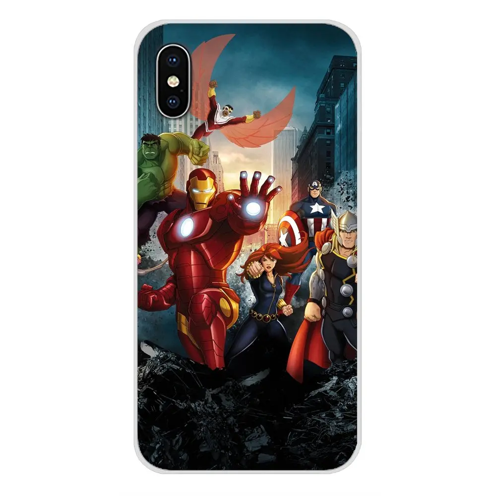Прозрачный чехол из ТПУ для Samsung Galaxy J1 J2 J3 J4 J5 J6 J7 J8 Plus 2018 Prime 2015 2016 2017 Marvel Superheroes Avengers
