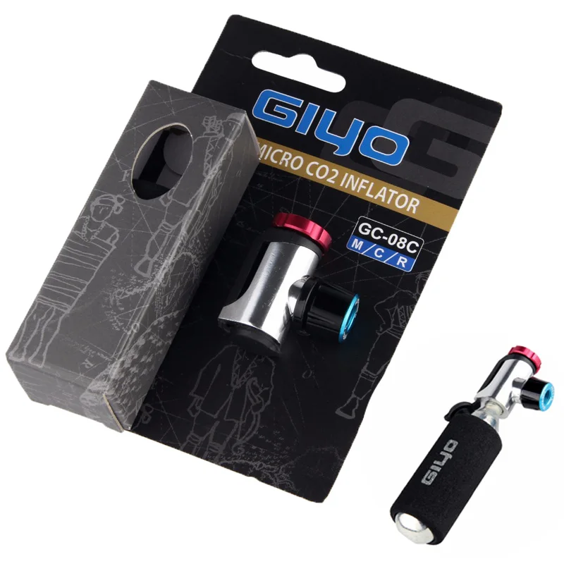 Велосипедный насос GIYO для Schrader Presta Adapter велосипедный 16 г CO2 алюминиевый трубный