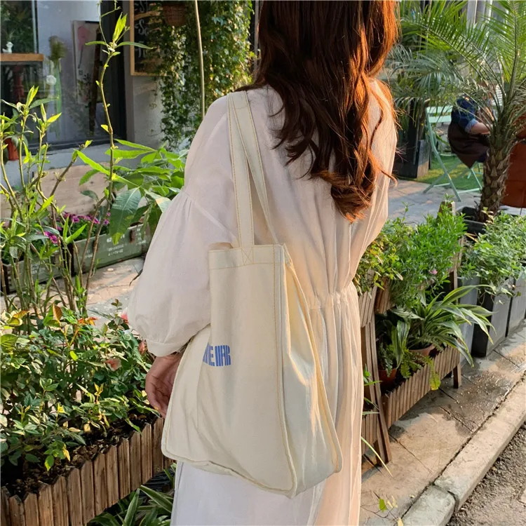 Хлопок торговые дамы Сумки тканевые Сумка дорожная Для женщин экологический