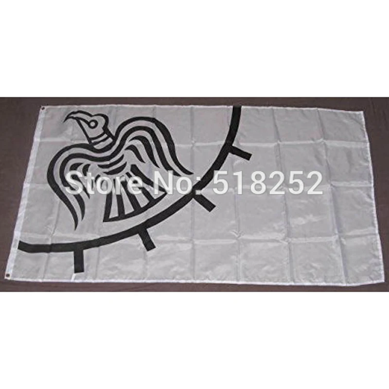 Викинги баннер пиратский флаг 3x5 футов 150x90см 100D полиэстер открытый Крытый