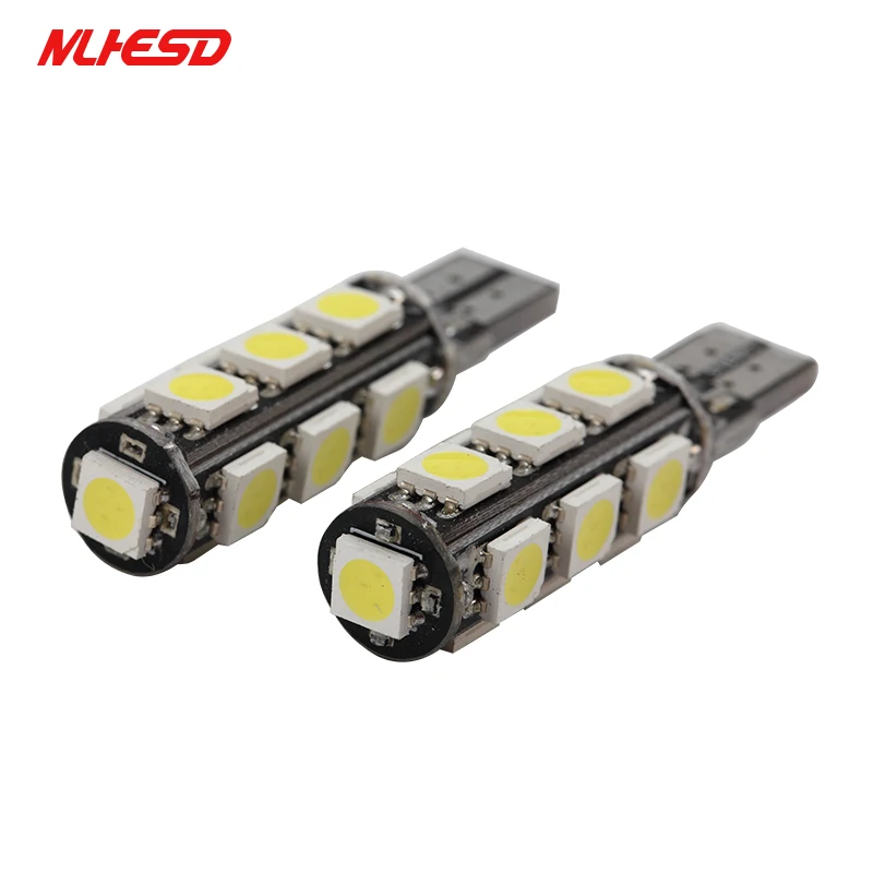 1xT10 Canbus 194 W5W 5050 13 smd Автомобильный светодиодный белый светильник без ошибок