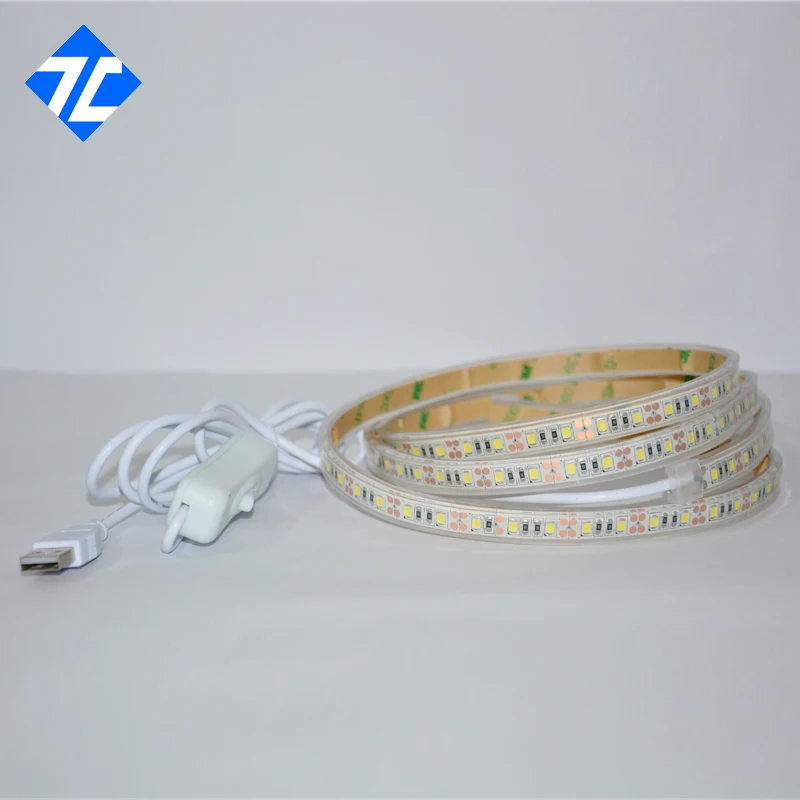 DC5V 2835 IP65 водонепроницаемая супер яркая гибкая светодиодная лента для