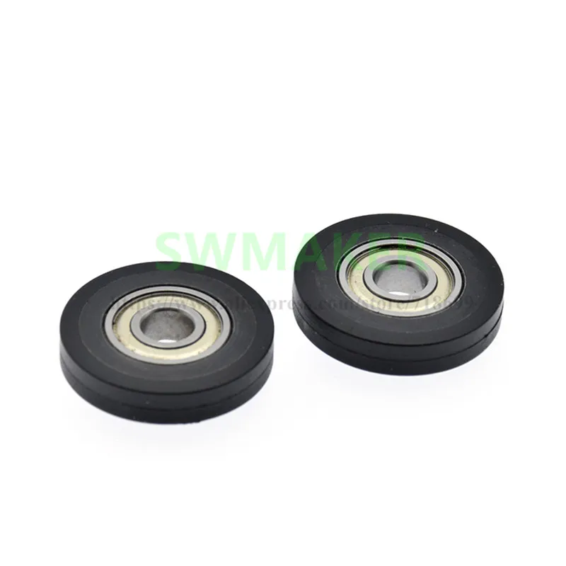 1pcs 6*25*5mm TPU polyurethane PU coated pulley wear-resistant automatic rolling 696 bearing roller flat wheel | Обустройство дома