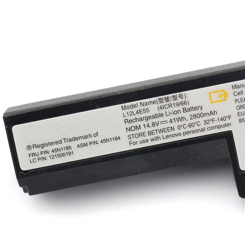 Оригинальный аккумулятор для ноутбука Lenovo 45N1184 L12L4E55 L13M4A01 45N1185 14 8 в 2800 мАч|laptop battery
