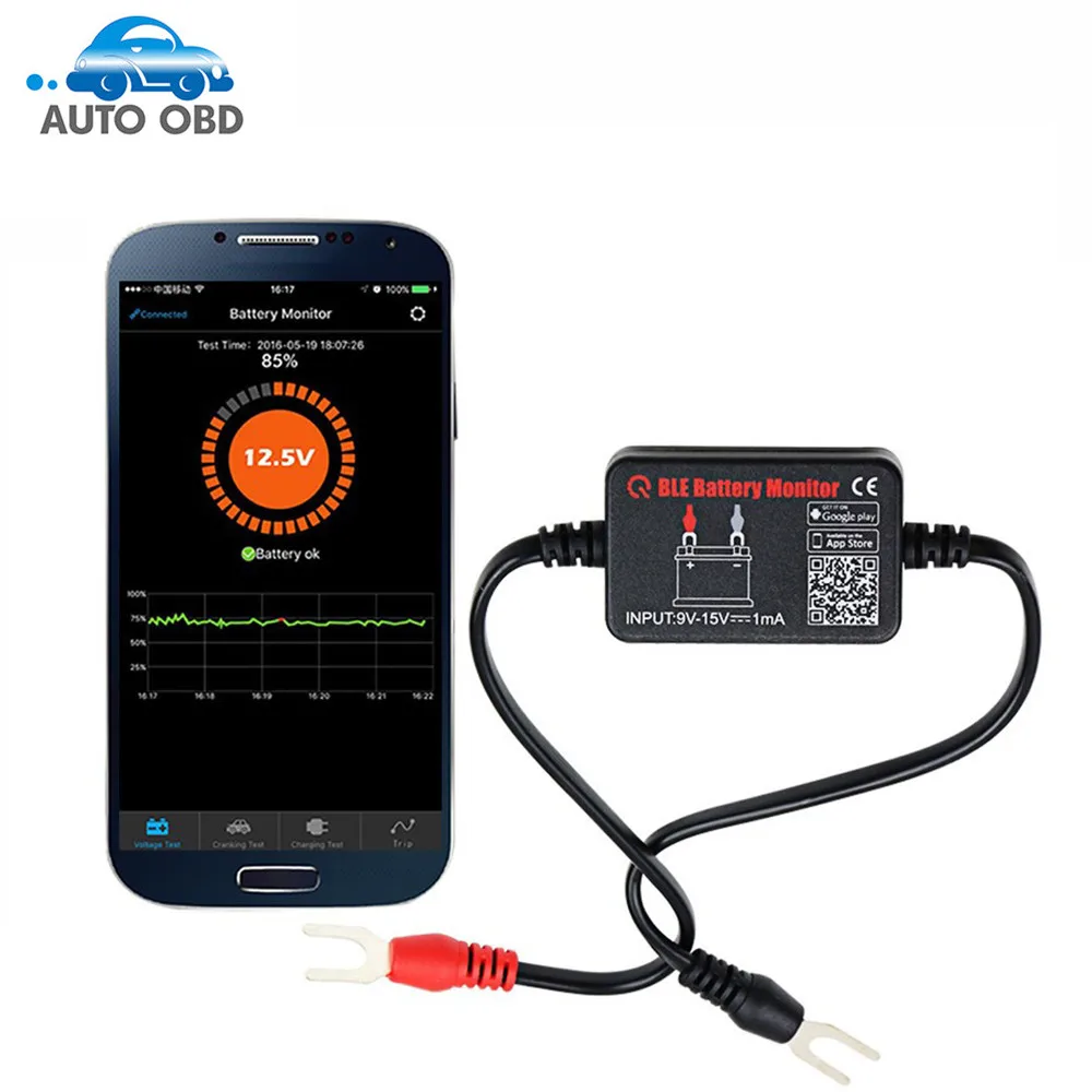 Автомобильный BM2 Батарея Тесты er Bluetooth монитор 12V анализатор зарядки Тест На