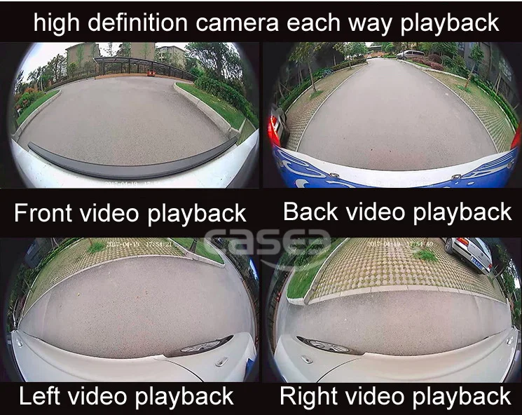 Автомобильная 360 камера 3D Круглый вид DVR система активная динамическая траектория рулевое управление заднего хода Направляющая линия трек опционально