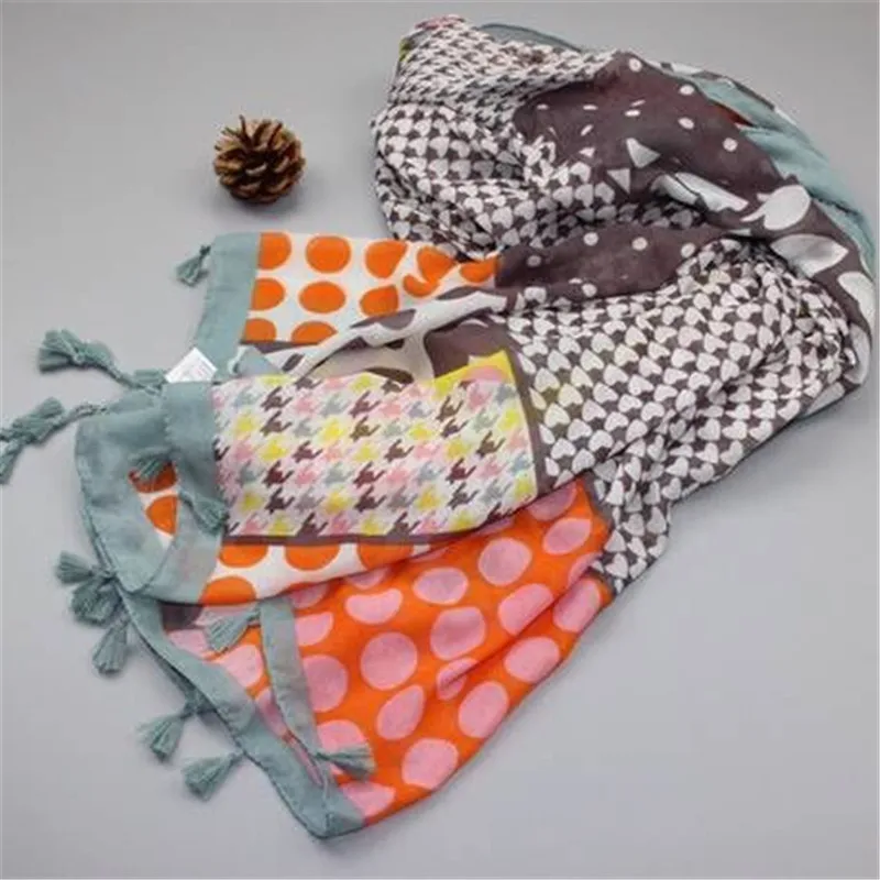 Новые модные женские туфли из хлопка и льна шарф женский плед горошек Мягкая